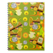 Groovy Fun Disco Erinnerungen Muster Notizblock (Vorderseite)