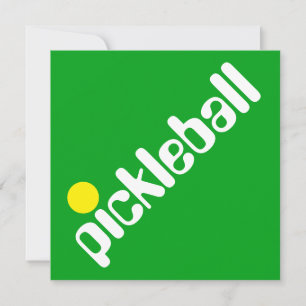 Groovy Fun Mod PICKLEBALL Text auf Hellgrün Einladung