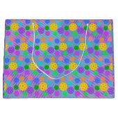 Groovy Fun Pickleball Pop Art Große Geschenktüte (Vorderseite)