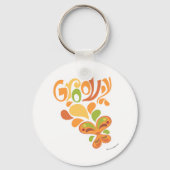 Groovy Fun-Schrift Schlüsselanhänger (Vorderseite)