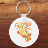 Groovy Fun-Schrift Schlüsselanhänger (Vorderseite)