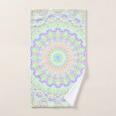 Groovy Funky Boho Hippie Rainbow Abstrakt Mandala Badhandtuch Set (Handtuch)
