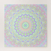 Groovy Funky Boho Hippie Rainbow Abstrakt Mandala Puzzle (Vertikal)