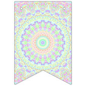 Groovy Funky Boho Hippie Rainbow Abstrakt Mandala Wimpelkette (Zweite Fahne)
