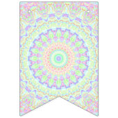Groovy Funky Boho Hippie Rainbow Abstrakt Mandala Wimpelkette (Dritte Fahne)