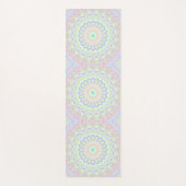 Groovy Funky Boho Hippie Rainbow Abstrakt Mandala Yogamatte (Vorderseite)