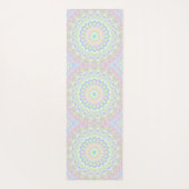 Groovy Funky Boho Hippie Rainbow Abstrakt Mandala Yogamatte (Rückseite)