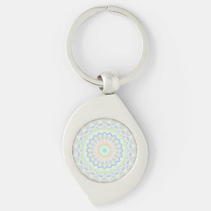 Groovy Funky Boho Hippie Regenbogen Abstract Manda Schlüsselanhänger