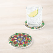 Groovy Funky Flower Power Coaster Getränkeuntersetzer (Seite)