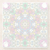 Groovy Funky Flower Power  Glasuntersetzer (Rückseite)