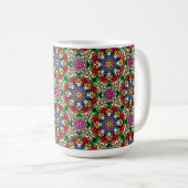 Groovy Funky Flower Power Kaffeetasse (VorderseiteRechts)