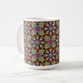 Groovy Funky Flower Power Kaffeetasse (Vorderseite Links)