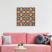 Groovy Funky Flower Power  Leinwanddruck (Insitu (Wohnzimmer))