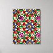 Groovy Funky Flower Power  Leinwanddruck (Vorderseite)