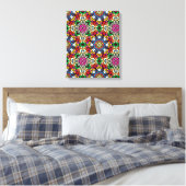 Groovy Funky Flower Power  Leinwanddruck (Insitu (Schlafzimmer))