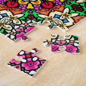 Groovy Funky Flower Power Unmögliches Puzzle (Seite)