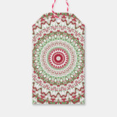 Groovy Funky Gefärbte Krawatte Christmas Boho Hipp Geschenkanhänger (Vorderseite)