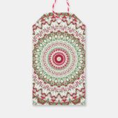 Groovy Funky Gefärbte Krawatte Christmas Boho Hipp Geschenkanhänger (Rückseite)