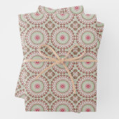 Groovy Funky Gefärbte Krawatte Christmas Boho Hipp Geschenkpapier Set (Beispiel)