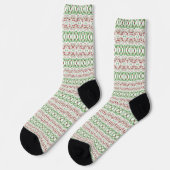 Groovy Funky Gefärbte Krawatte Christmas Boho Hipp Socken (Linkes Detail)