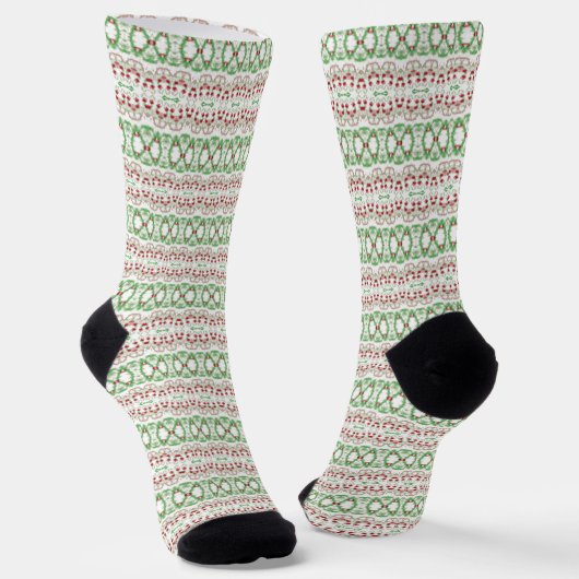 Groovy Funky Gefärbte Krawatte Christmas Boho Hipp Socken (Gewinkelt)
