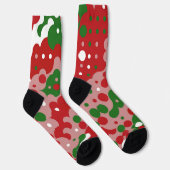 Groovy Funky Mod Retro Christmas Pattern Socks Socken (Rechts)
