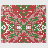 Groovy Funky Mod Retro Weihnachtsmuster Geschenkpapier (Flach)