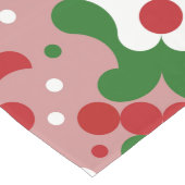 Groovy Funky Mod Retro Weihnachtsmuster Großer Tischläufer (Ecke)