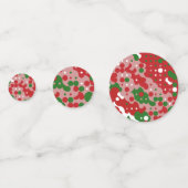 Groovy Funky Mod Retro Weihnachtsmuster Konfetti (Rückseiten)