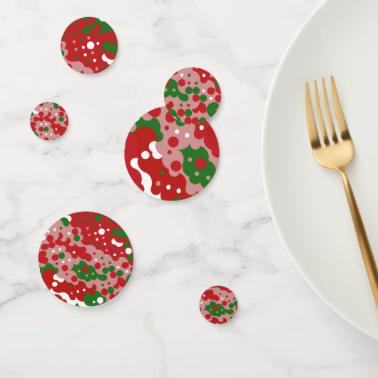 Groovy Funky Mod Retro Weihnachtsmuster Konfetti (Gruppe)