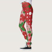 Groovy Funky Mod Retro Weihnachtsmuster Leggings (Links)