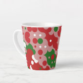 Groovy Funky Mod Retro Weihnachtsmuster Milchtasse (Linke Ecke)