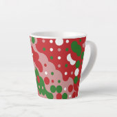 Groovy Funky Mod Retro Weihnachtsmuster Milchtasse (Rechte Ecke)