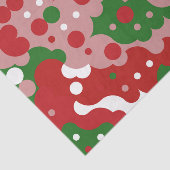 Groovy Funky Mod Retro Weihnachtsmuster Seidenpapier (Ausschnitt)