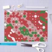 Groovy Funky Mod Retro Weihnachtsmuster Seidenpapier (Handwerk)