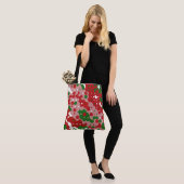 Groovy Funky Mod Retro Weihnachtsmuster Tasche (Am Model)
