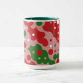 Groovy Funky Mod Retro Weihnachtsmuster Tasse (Zentrum)