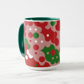 Groovy Funky Mod Retro Weihnachtsmuster Tasse (Vorderseite Links)