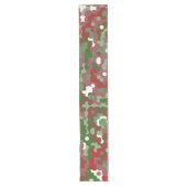 Groovy Funky Retro Boho Red und Green Christmas Großer Tischläufer (Vorderseite)