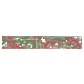 Groovy Funky Retro Boho Red und Green Christmas Großer Tischläufer (Horizontal)