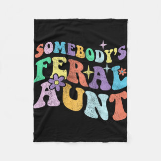 Groovy Funny Jones Wilde Tante auf Hintermütter Fleecedecke