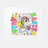 Groovy Funny Rabbit Egg Chick Easter Squad Day Men Fleecedecke (Vorderseite (Horizontal))