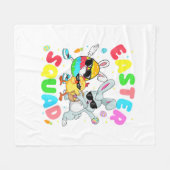 Groovy Funny Rabbit Egg Chick Easter Squad Day Men Fleecedecke (Vorderseite (Horizontal))