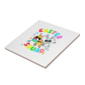 Groovy Funny Rabbit Egg Chick Easter Squad Day Men Fliese (Seite)