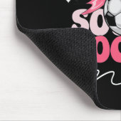 Groovy Fußball-Mama Mutter Kokette Schleife Fußbal Mousepad (Ecke)