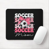 Groovy Fußball-Mama Mutter Kokette Schleife Fußbal Mousepad (Mit Mouse)