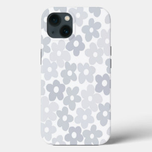 Groovy Gänseblümchen Blumen Retro Grau Boho Floral Case-Mate iPhone Hülle