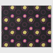 Groovy Gänseblümchen. Geschenkpapier (Flach)