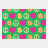 Groovy Gänseblümchen Geschenkpapier Set (Vorderseite)