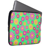 Groovy Gänseblümchen Laptopschutzhülle (Vorne Rechts)